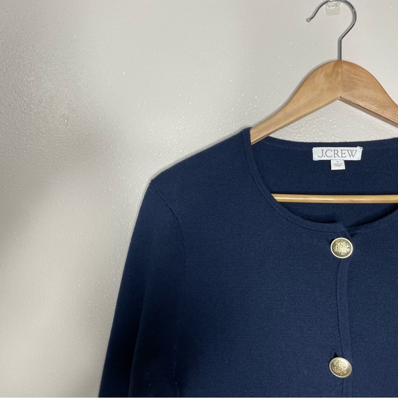 J. Crew | Giselle Sweater Blazer, Merino Wool Blend, Navy Blue, Small - Picture 6 of 15
